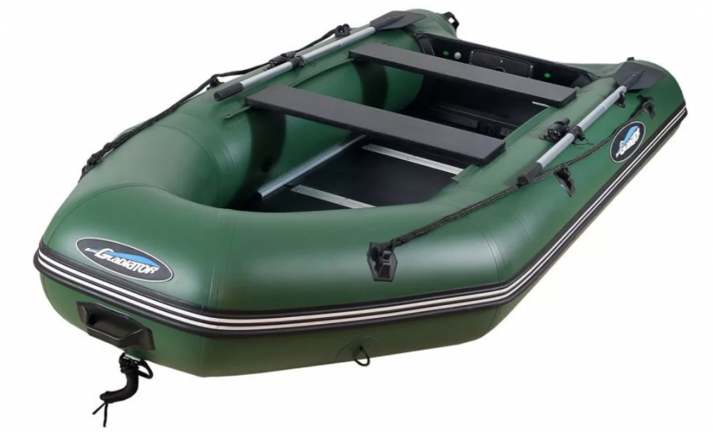 МОТОРНО-ГРЕБНАЯ ЛОДКА ПВХ GLADIATOR А 340 ТК С ФАНЕРНЫМ ПОЛОМ в Твери