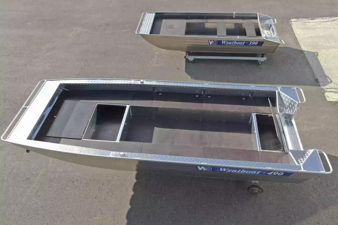 Алюминиевая лодка Wyatboat-490 Jonboat в Твери
