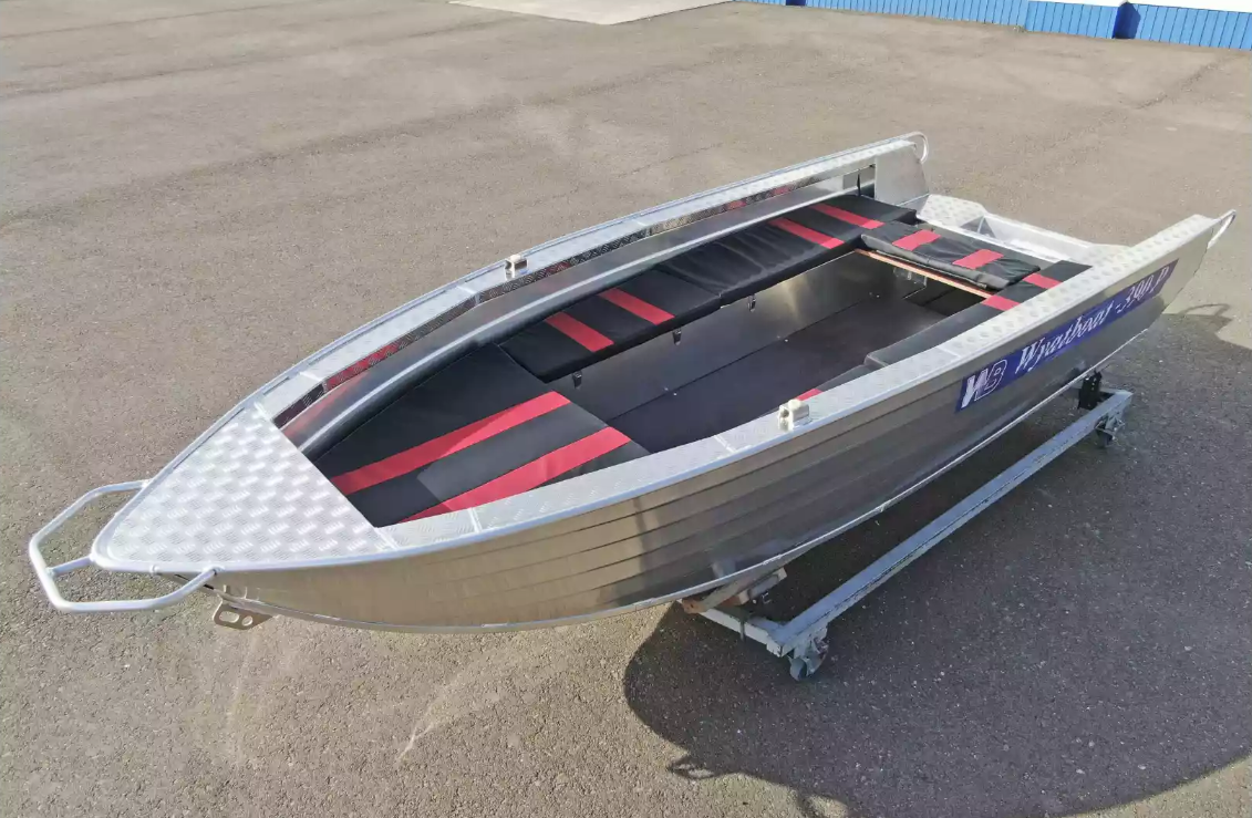 Алюминиевая лодка Wyatboat-390РМ увеличенный борт в Твери