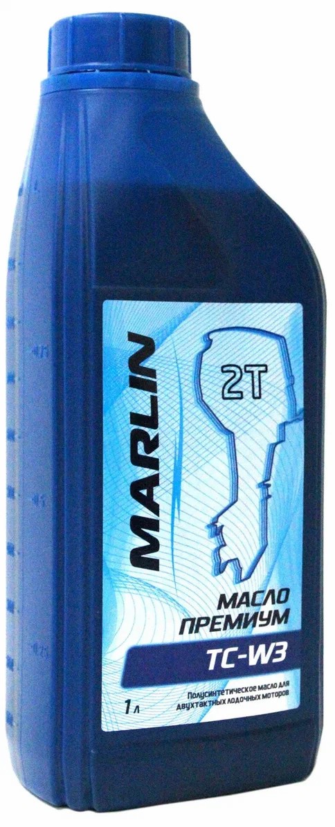 МАСЛО ПОЛУСИНТЕТИЧЕСКОЕ MARLIN ПРЕМИУМ 2Т, TC-W3, 1 ЛИТР в Твери