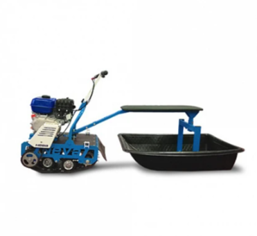 Мотобуксировщик НЕВА МС-1К с санями и сиденьем в Твери