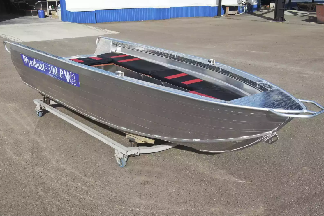 Алюминиевая лодка Wyatboat-390РМ увеличенный борт в Твери