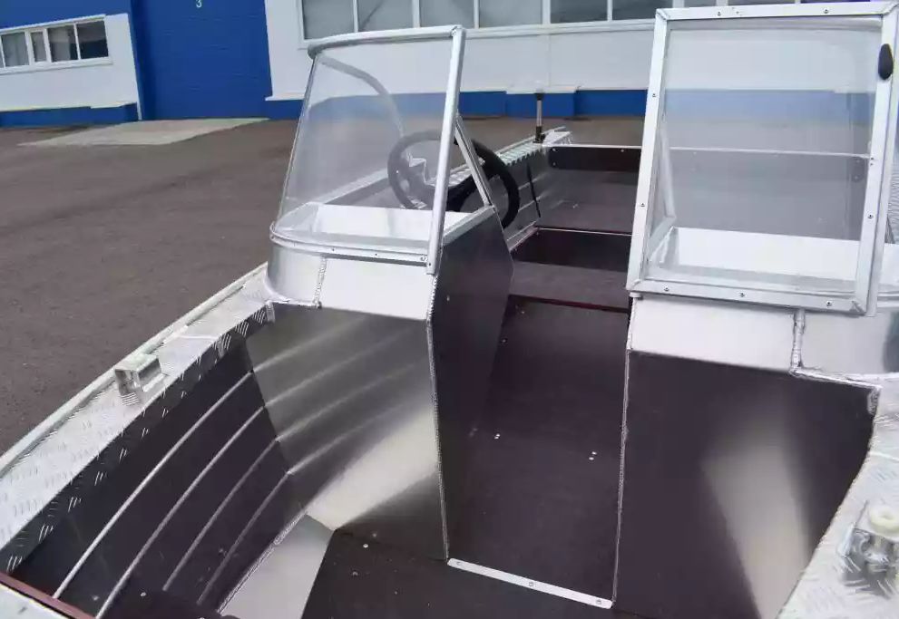 Алюминиевая лодка Wyatboat-390 DCM Увеличенный борт в Твери