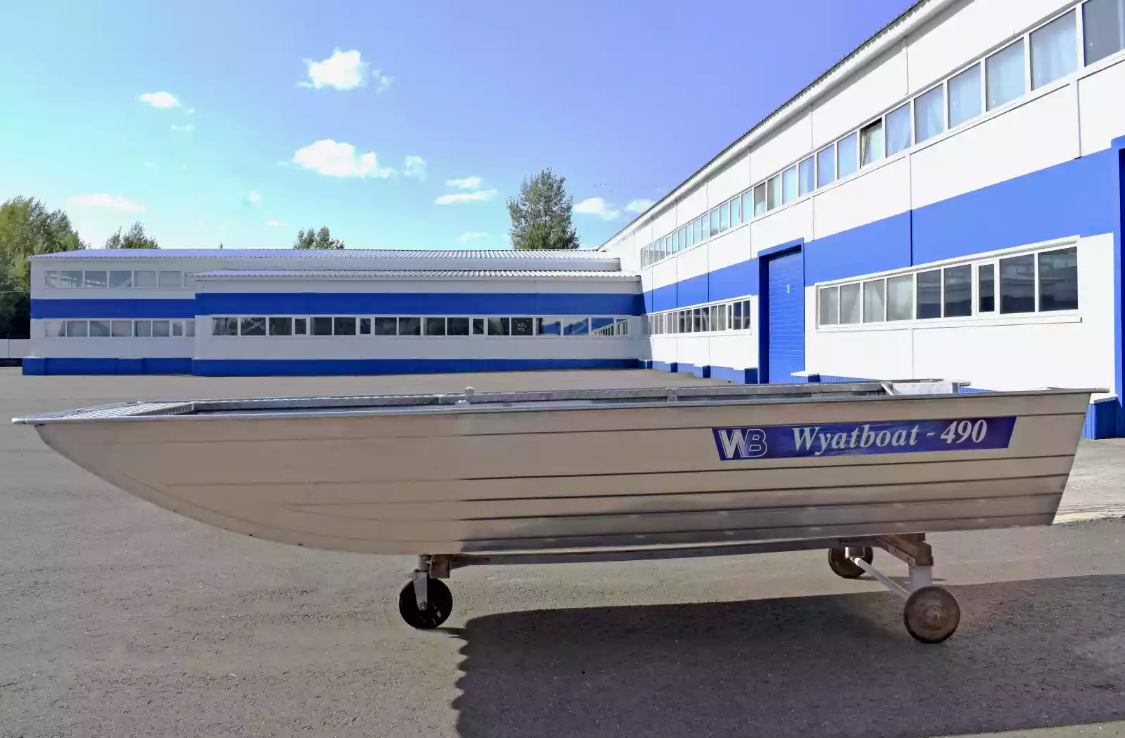 Алюминиевая лодка Wyatboat-490 Jonboat в Твери