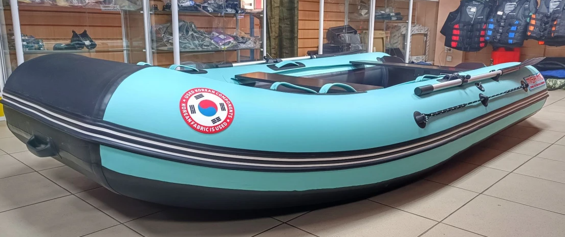 КОМПЛЕКТ ЛОДКА MISHIMO LITE 335 + МОТОР 9,8 Л.С. в Твери