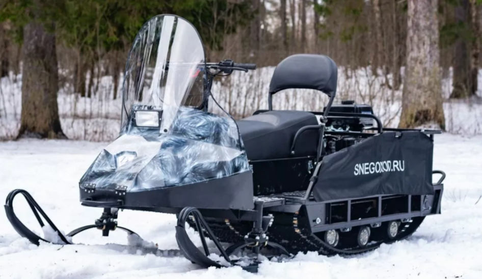 Миниснегоход Егерь Экспедитор 20 л.с. , реверс, тормоз, капот белый в Твери