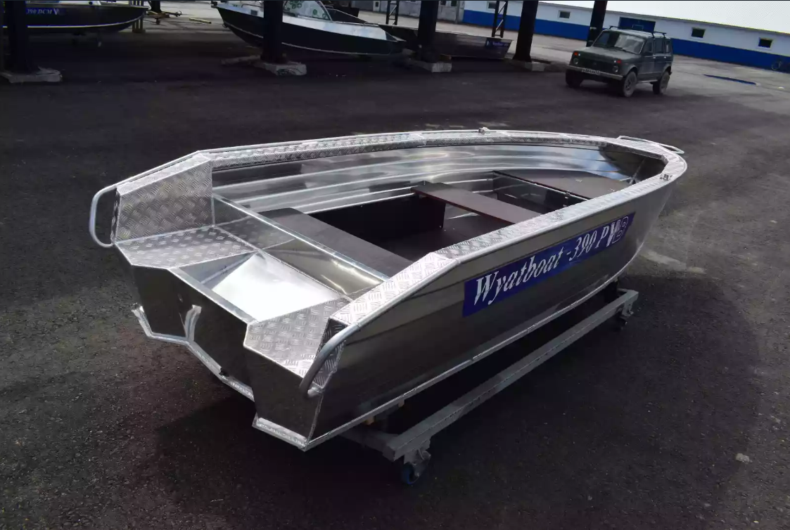 Алюминиевая лодка Wyatboat-390Р Увеличенный борт в Твери
