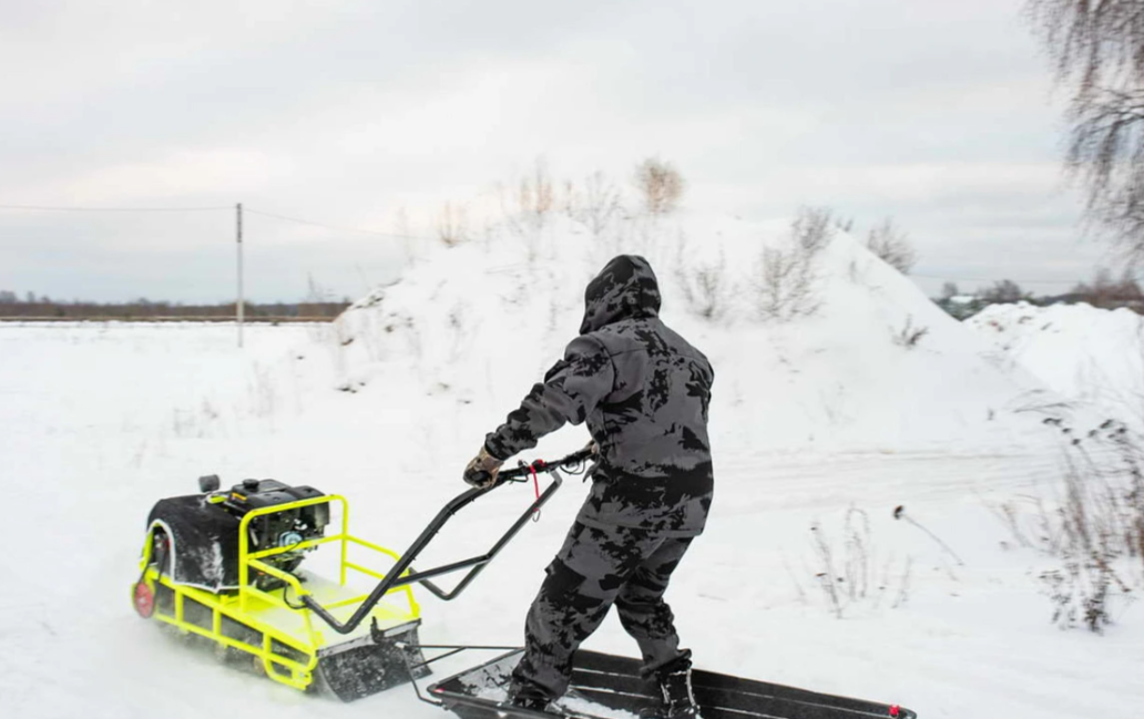 Мотобуксировщик Бурлак ХОЗЯИН-1 (капот ткань) в Твери