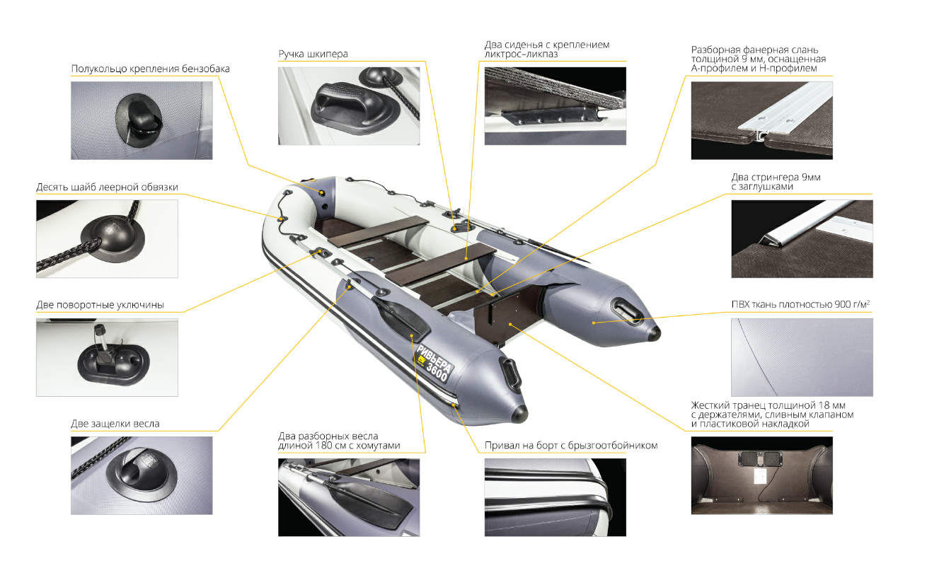 Лодка Ривьера Компакт 3600 СК в Твери