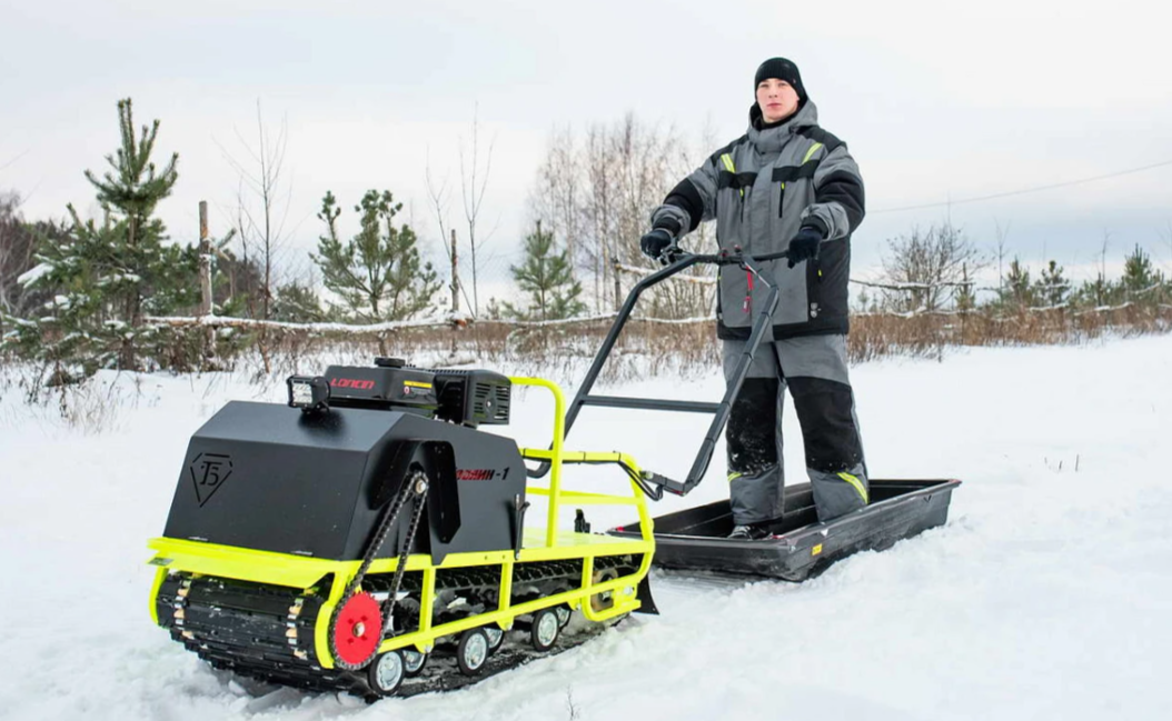 Мотобуксировщик Бурлак ХОЗЯИН-1 (капот ткань) в Твери