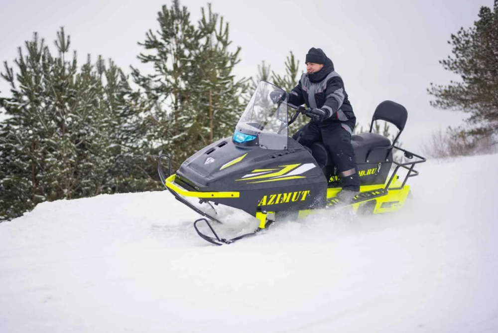 Миниснегоход Бурлак Азимут 24 л.с. , эл.запуск, реверс, тормоз гидравл, капот черный в Твери