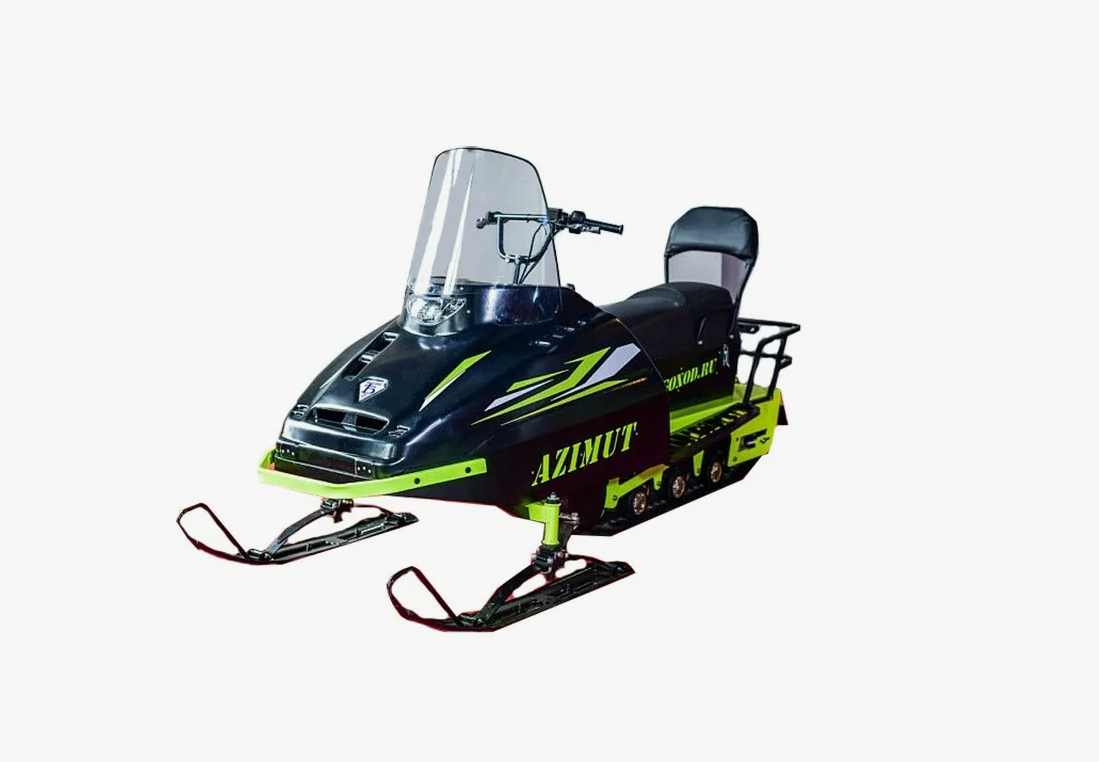 Миниснегоход Бурлак Азимут 20 л.с. , эл.запуск, реверс, тормоз гидравл, капот черный в Твери
