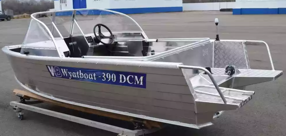 Алюминиевая лодка Wyatboat-390 DCM Увеличенный борт в Твери