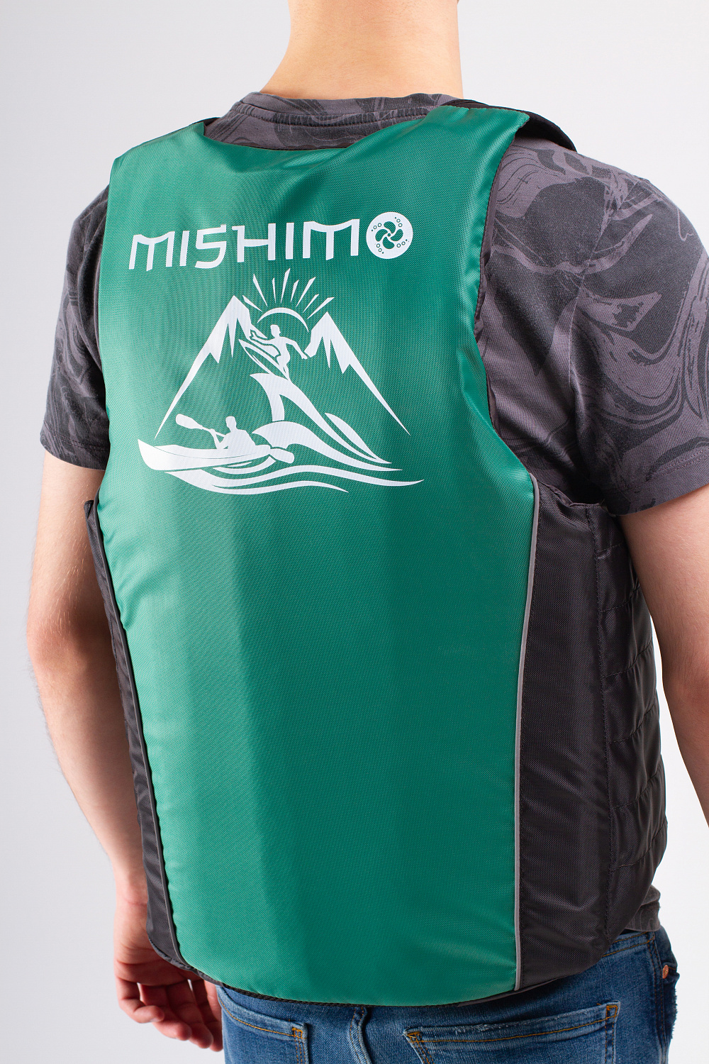 Жилет спасательный MISHIMO PRO Премиум качества Черно-зеленый в Твери