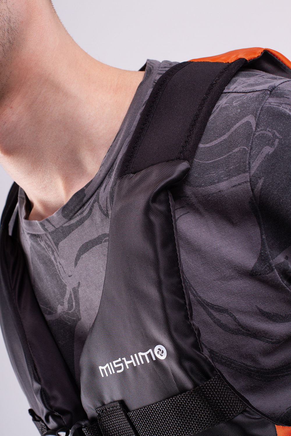 Жилет спасательный MISHIMO PRO Премиум качества Черно-оранжевый в Твери