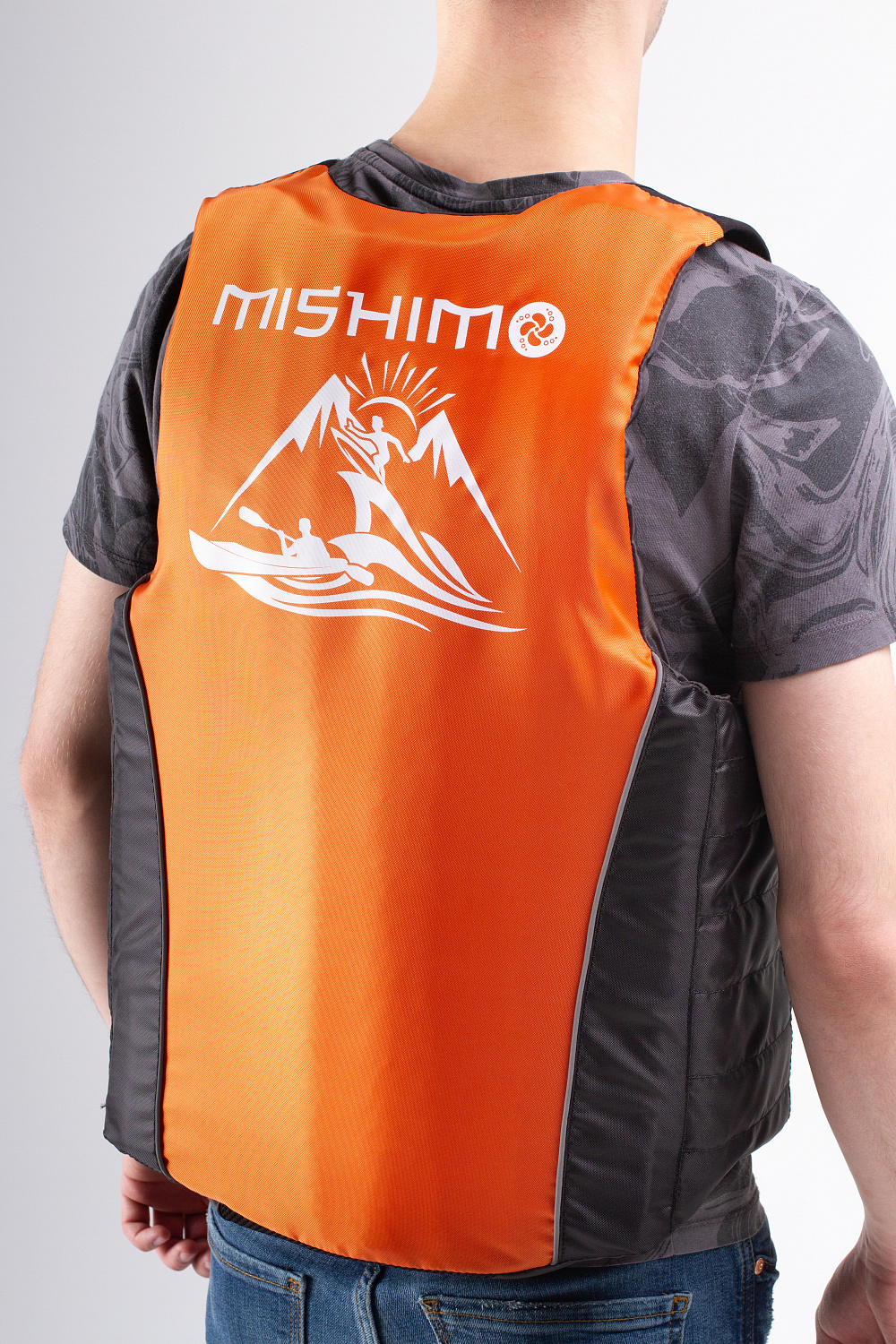 Жилет спасательный MISHIMO PRO Премиум качества Черно-оранжевый в Твери